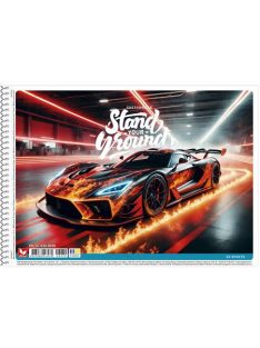   SHKOLYARYK Vázlatfüzet, spirál, A4, 120 g, 30 lap, SHKOLYARYK "Stand your Ground", vegyes