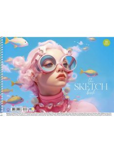   SHKOLYARYK Vázlatfüzet, spirál, A4, 100 g, 30 lap, SHKOLYARYK "the Sketch book"