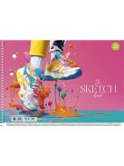 SHKOLYARYK Vázlatfüzet, spirál, A4, 100 g, 30 lap, SHKOLYARYK "the Sketch book"