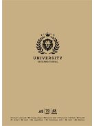 SHKOLYARYK Füzet, tűzött, A5, kockás, 48 lap, SHKOLYARYK "University International", vegyes