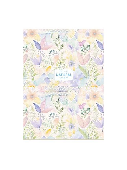 SHKOLYARYK Füzet, tűzött, A4, vonalas, 80 lap, SHKOLYARYK "Natural", vegyes