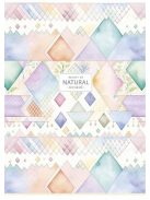 SHKOLYARYK Füzet, tűzött, A4, vonalas, 80 lap, SHKOLYARYK "Natural", vegyes