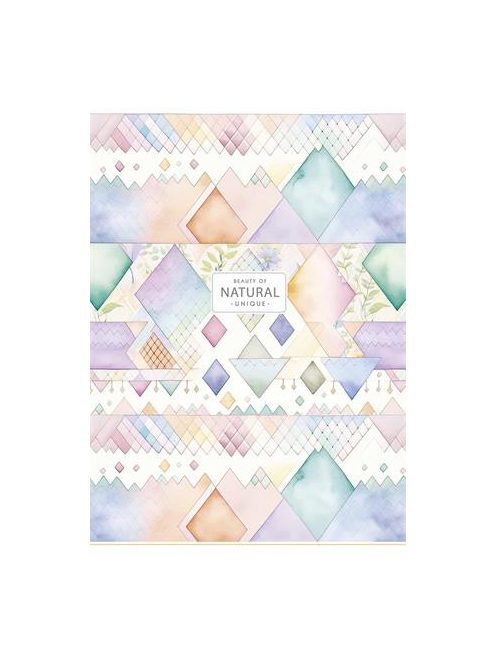 SHKOLYARYK Füzet, tűzött, A4, vonalas, 80 lap, SHKOLYARYK "Natural", vegyes