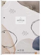 SHKOLYARYK Spirálfüzet, A4+, kockás, 80 lap, SHKOLYARYK "Office collection", vegyes