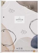 SHKOLYARYK Spirálfüzet, A4+, kockás, 80 lap, SHKOLYARYK "Office collection", vegyes