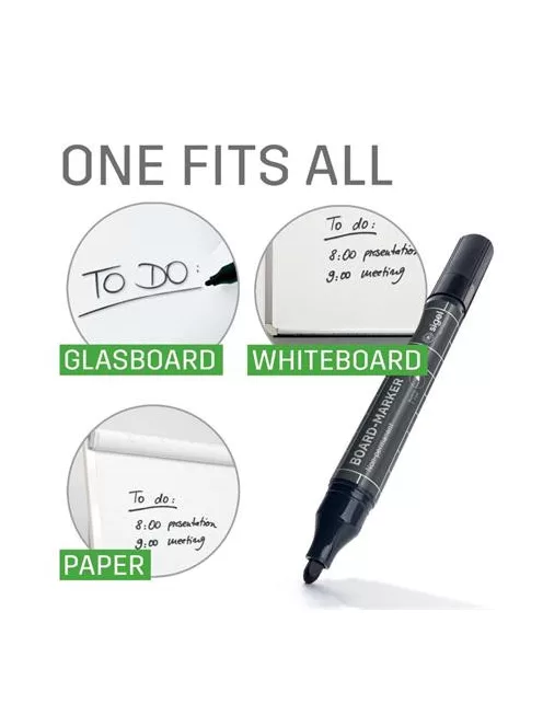 SIGEL Táblamarker készlet, 2-3 mm, kúpos, SIGEL, 4 különböző szín