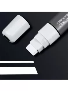   SIGEL Folyékony krétamarker, vágott hegy, 5-15 mm SIGEL, fehér