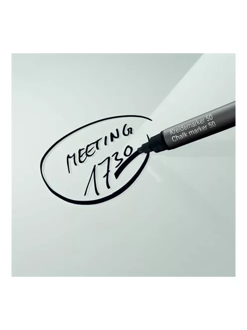 SIGEL Folyékony krétamarker, vágott hegy, 1-5 mm SIGEL, fekete