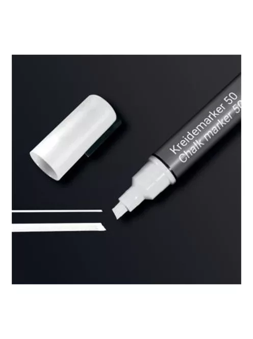 SIGEL Folyékony krétamarker, vágott hegy, 1-5 mm SIGEL, fehér