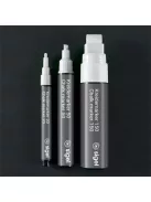 SIGEL Folyékony krétamarker, vágott hegy, 1-5 mm SIGEL, fehér