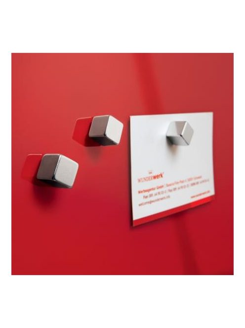 SIGEL Extra erős kockamágnes, 10 db, SIGEL "SuperDym", ezüst