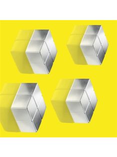   SIGEL Extra erős kockamágnes, 4 db, SIGEL "SuperDym", ezüst