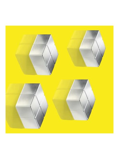 SIGEL Extra erős kockamágnes, 4 db, SIGEL "SuperDym", ezüst