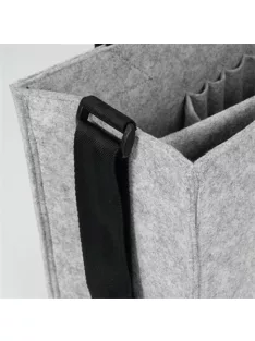   SIGEL Irodai válltáska, vállpánttal, M méret, 36x28x15 cm, SIGEL "Classic", világosszürke