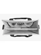 SIGEL Irodai válltáska, vállpánttal, M méret, 36x28x15 cm, SIGEL "Classic", világosszürke