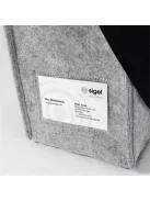 SIGEL Irodai válltáska, vállpánttal, L méret, 50x28x15 cm, SIGEL "Classic", világosszürke