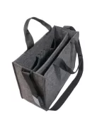 SIGEL Irodai válltáska, vállpánttal, M méret, 36x28x15 cm, SIGEL "Classic", sötétszürke