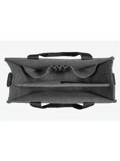   SIGEL Irodai válltáska, vállpánttal, M méret, 36x28x15 cm, SIGEL "Classic", sötétszürke