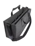 SIGEL Irodai válltáska, vállpánttal, L méret, 50x28x15 cm, SIGEL "Classic", sötétszürke