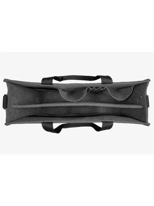 SIGEL Irodai válltáska, vállpánttal, L méret, 50x28x15 cm, SIGEL "Classic", sötétszürke