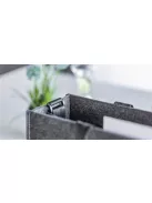 SIGEL Irodai válltáska, vállpánttal, L méret, 50x28x15 cm, SIGEL "Classic", sötétszürke