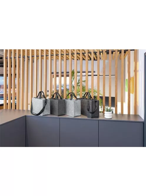 SIGEL Irodai válltáska, vállpánttal, L méret, 50x28x15 cm, SIGEL "Classic", sötétszürke