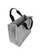 SIGEL Irodai válltáska, M méret, 36x28x15 cm, SIGEL "Basic", világosszürke