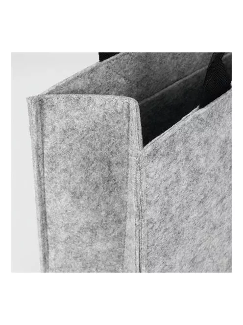 SIGEL Irodai válltáska, M méret, 36x28x15 cm, SIGEL "Basic", világosszürke