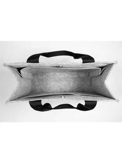 SIGEL Irodai válltáska, M méret, 36x28x15 cm, SIGEL "Basic", világosszürke