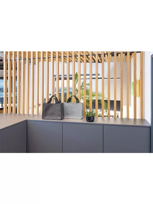 SIGEL Irodai válltáska, M méret, 36x28x15 cm, SIGEL "Basic", sötétszürke