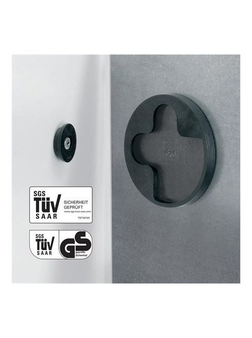 SIGEL Mágneses üvegtábla, 30x30 cm, SIGEL "Artverum® ", fehér