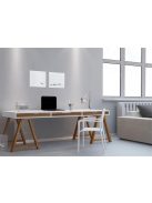 SIGEL Mágneses üvegtábla, 30x30 cm, SIGEL "Artverum® ", fehér