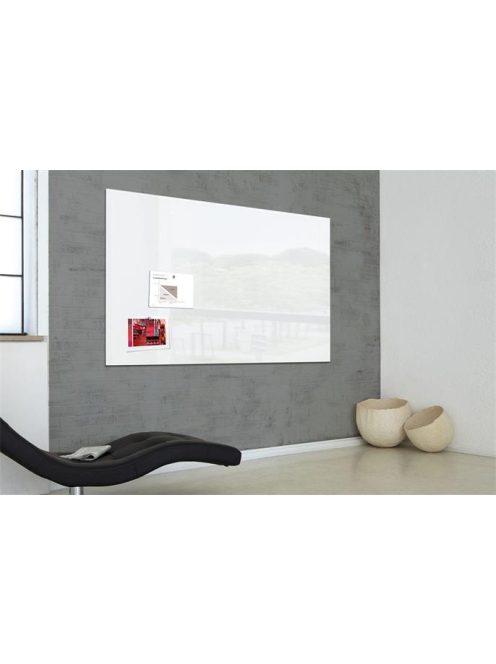SIGEL Mágneses üvegtábla, 120x180 cm, SIGEL "Artverum® ", fehér