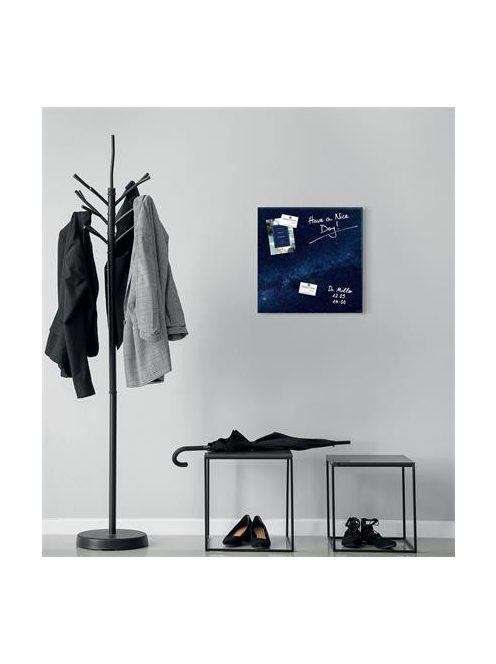 SIGEL Mágneses üvegtábla, 48x48x1,5 cm, SIGEL "Artverum® ", Galaxy mintázat