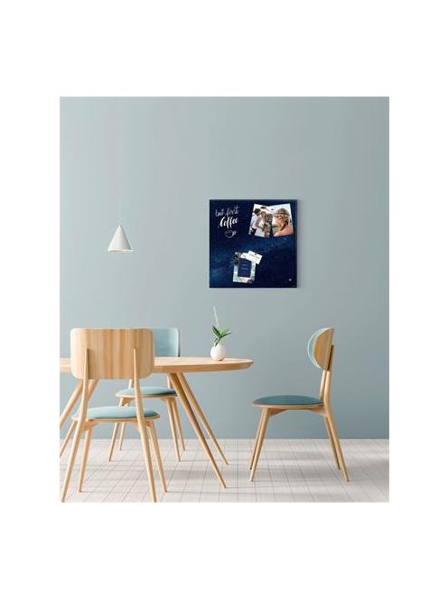 SIGEL Mágneses üvegtábla, 48x48x1,5 cm, SIGEL "Artverum® ", Galaxy mintázat