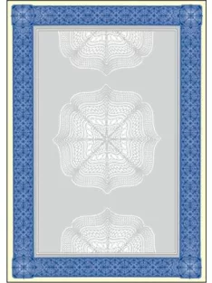   SIGEL Előnyomott papír, A4, 185 g, SIGEL "Oklevél", kék