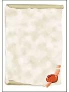 SIGEL Előnyomott papír, A4, 185 g, SIGEL "Viaszpecsét"