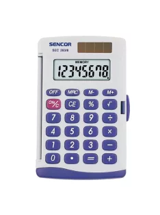 Zsebszámológép 8 digit kijelző Sencor SEC263/8 szürke