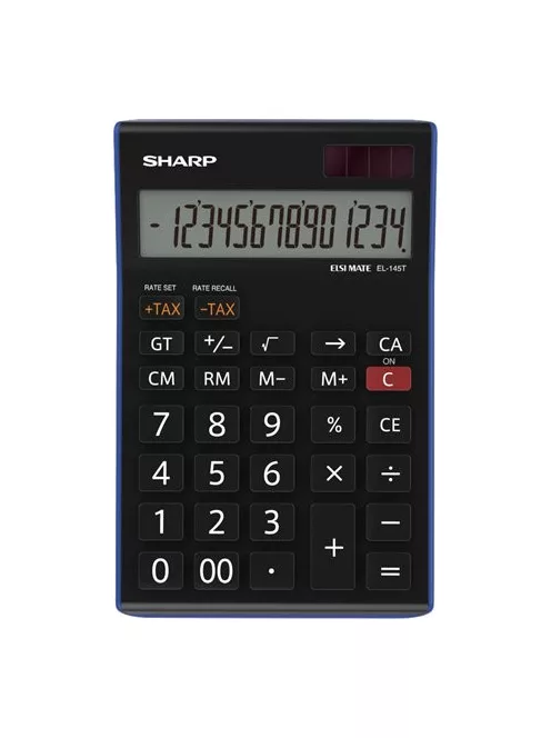 SHARP Számológép, asztali, 14 számjegy, SHARP "EL-145TBL"