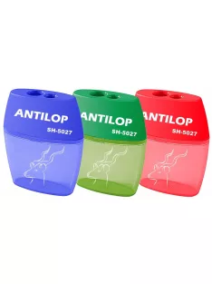 Hegyező 2 lyukú műanyag tartályos Antilop SH-5027