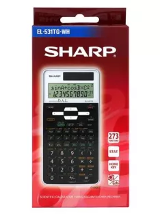   SHARP Számológép, tudományos, 273 funkció, SHARP "EL-531", fehér
