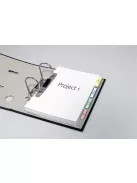 SIGEL Jelölőcímke, megerősített, fehér szélű, 50x38 mm, 4x5 db, SIGEL, vegyes színek