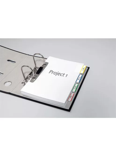 SIGEL Jelölőcímke, megerősített, fehér szélű, 50x38 mm, 4x5 db, SIGEL, vegyes színek