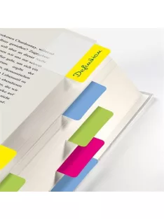   SIGEL Jelölőcímke, megerősített, színes szélű, 50x38 mm, 4x5 db, SIGEL, vegyes színek