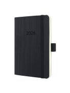 SIGEL Naptár, A6, heti, 2026, puha borító, SIGEL "Conceptum", fekete