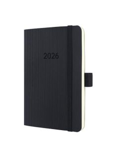   SIGEL Naptár, A6, heti, 2026, puha borító, SIGEL "Conceptum", fekete