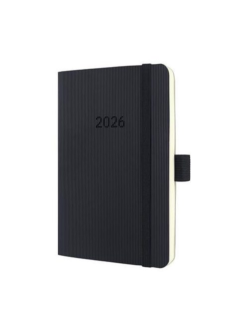 SIGEL Naptár, A6, heti, 2026, puha borító, SIGEL "Conceptum", fekete