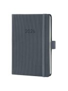 SIGEL Naptár, A6, heti, 2026, kemény borító, SIGEL "Conceptum", sötét szürke