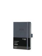 SIGEL Naptár, A6, heti, 2026, kemény borító, SIGEL "Conceptum", sötét szürke