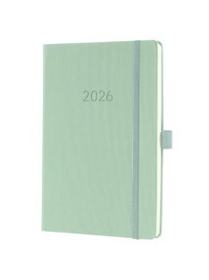   SIGEL Naptár, A5, heti, 2026, kemény borító, SIGEL "Conceptum", mentazöld